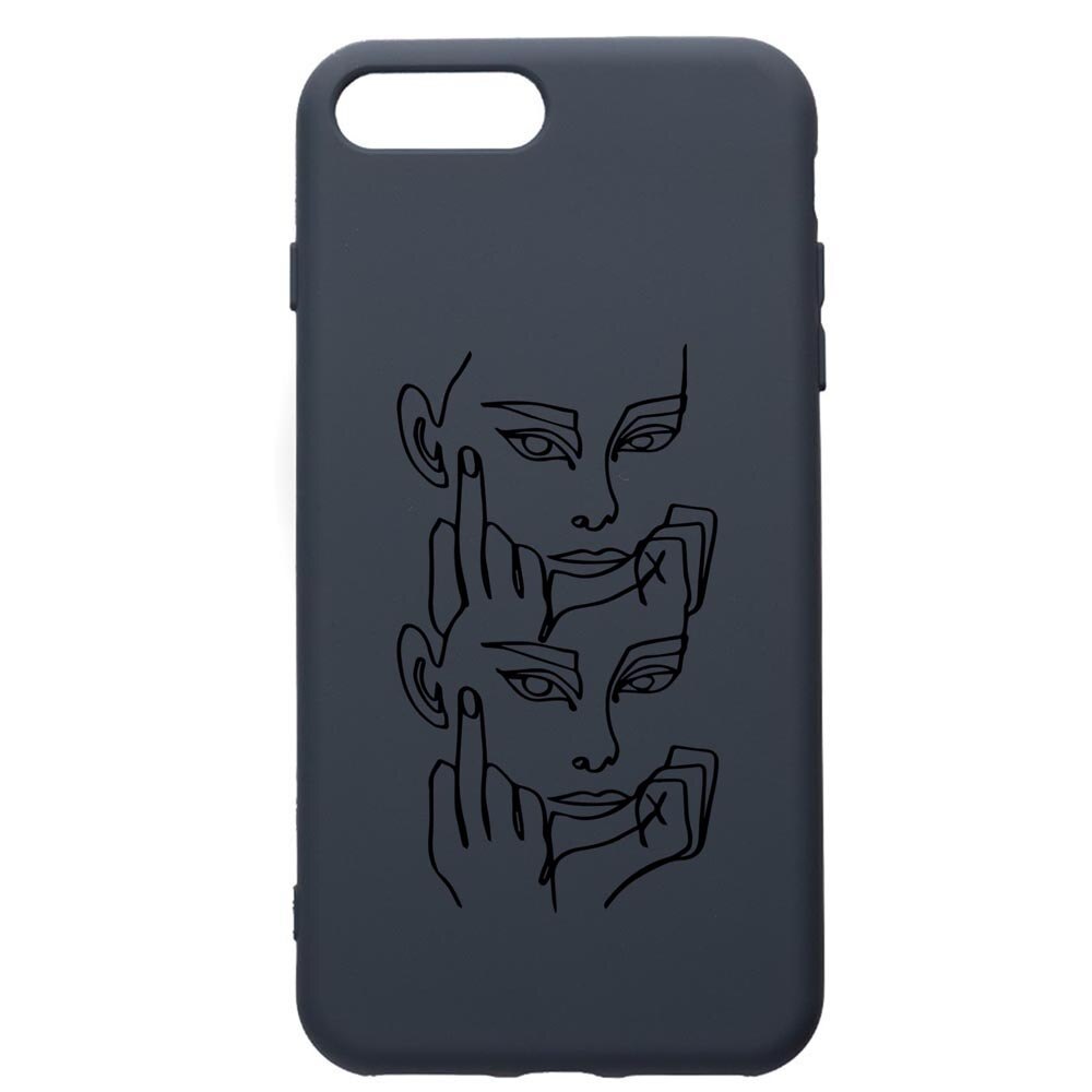 Husa Premium Silicon Compatibila Cu Apple iPhone 8 Plus / iPhone 7 Plus, FU, cu interiorul din material textil, protectie camera, Alaskan Blue, PAB742