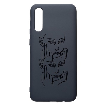 Husa Premium Silicon Compatibila Cu Samsung Galaxy A50, FU, cu interiorul din material textil, protectie camera, Alaskan Blue, PAB742 Husa Premium Silicon Compatibila Cu Samsung Galaxy A50, FU, cu interiorul din material textil, protectie camera, Alaskan Blue, PAB742