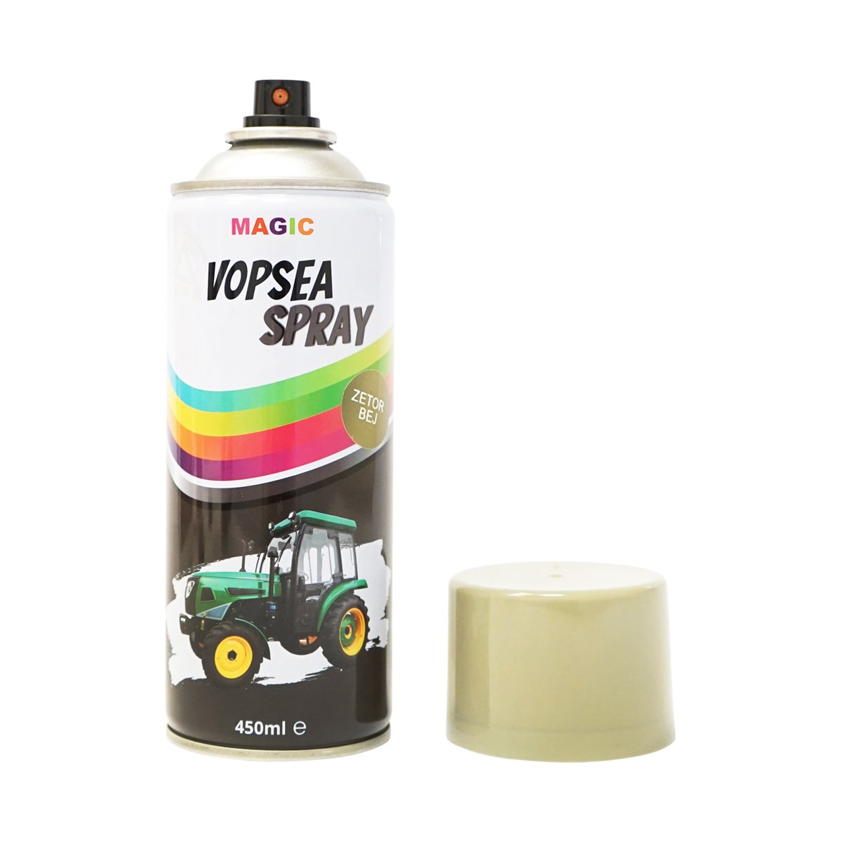 Spray vopsea auto bej tip Zetor profesionala cu uscare rapida 450ml MAGIC