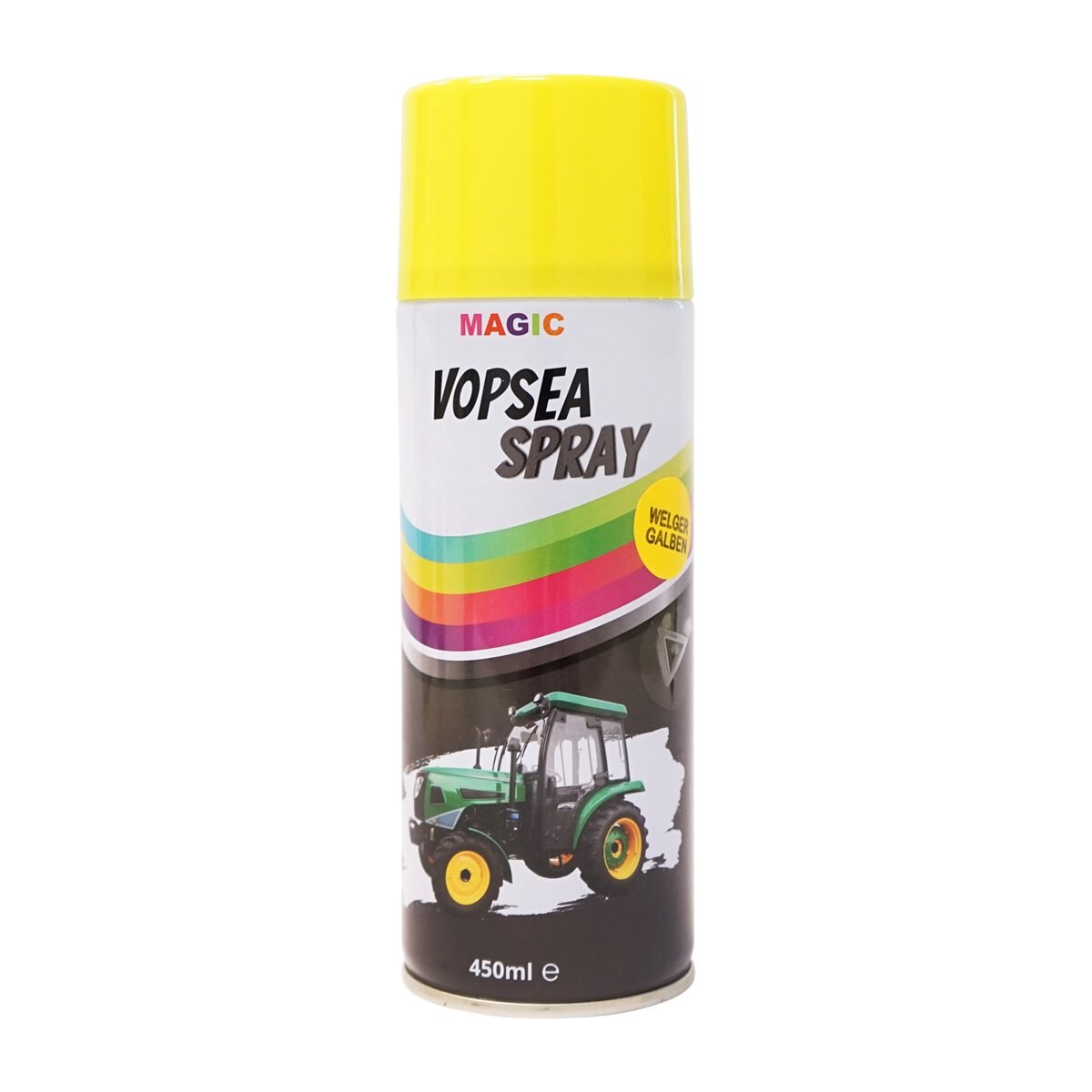 Spray vopsea auto galben tip Welger profesionala cu uscare rapida 450ml MAGIC