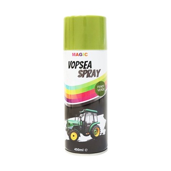 Spray vopsea auto verde tip Fendt profesionala cu uscare rapida 450ml MAGIC Spray vopsea auto verde tip Fendt profesionala cu uscare rapida 450ml MAGIC