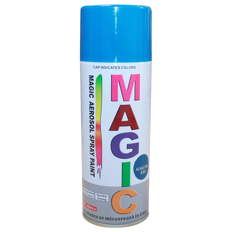 Spray vopsea Magic albastru 650 450 ml