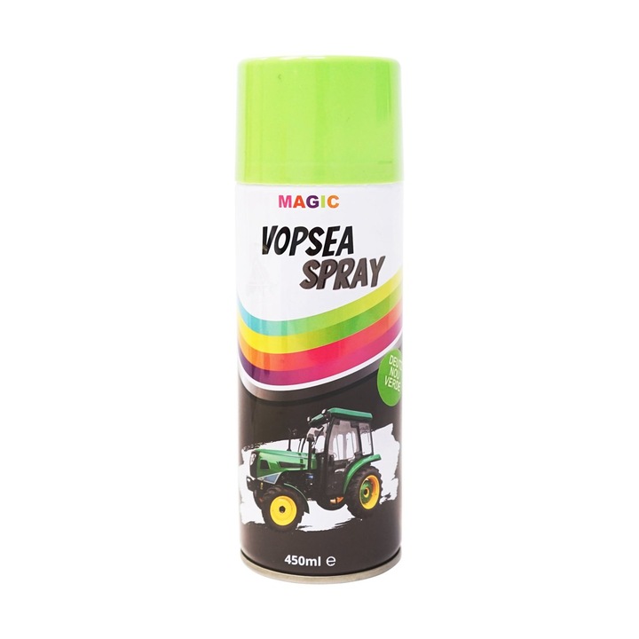 Spray vopsea auto verde nou tip Deutz profesionala cu uscare rapida 450ml MAGIC