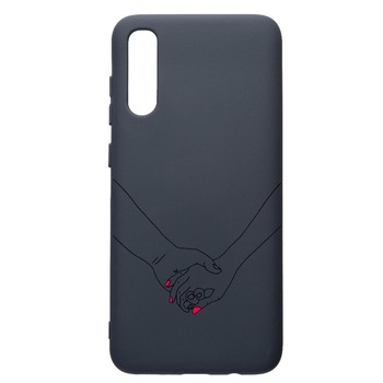 Husa Premium Silicon Compatibila Cu Samsung Galaxy A50, Love, cu interiorul din material textil, protectie camera, Alaskan Blue, PAB744 Husa Premium Silicon Compatibila Cu Samsung Galaxy A50, Love, cu interiorul din material textil, protectie camera, Alaskan Blue, PAB744