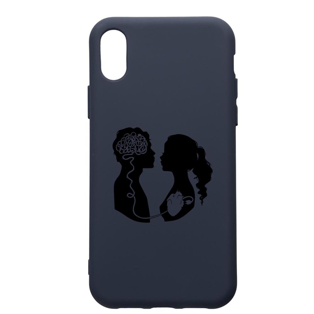 Husa Premium Silicon Compatibila Cu Apple IPhone XS Max, Love With Brain, cu interiorul din material textil, protectie camera, Alaskan Blue, PAB748