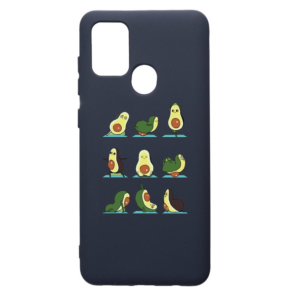 Husa Premium Silicon Compatibila Cu Samsung Galaxy A21S, Avocado Yoga, cu interiorul din material textil, protectie camera, Alaskan Blue, PAB752