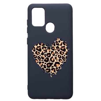 Husa Premium Silicon Compatibila Cu Samsung Galaxy A21S, Leopard Heart, cu interiorul din material textil, protectie camera, Alaskan Blue, PAB761 Husa Premium Silicon Compatibila Cu Samsung Galaxy A21S, Leopard Heart, cu interiorul din material textil, protectie camera, Alaskan Blue, PAB761