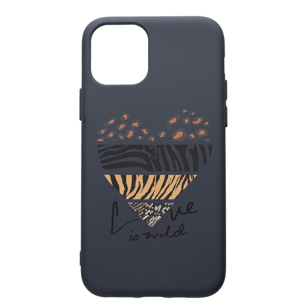 Husa Premium Silicon Compatibila Cu Apple IPhone 12 Pro Max, Love Is Wild, cu interiorul din material textil, protectie camera, Alaskan Blue, PAB762