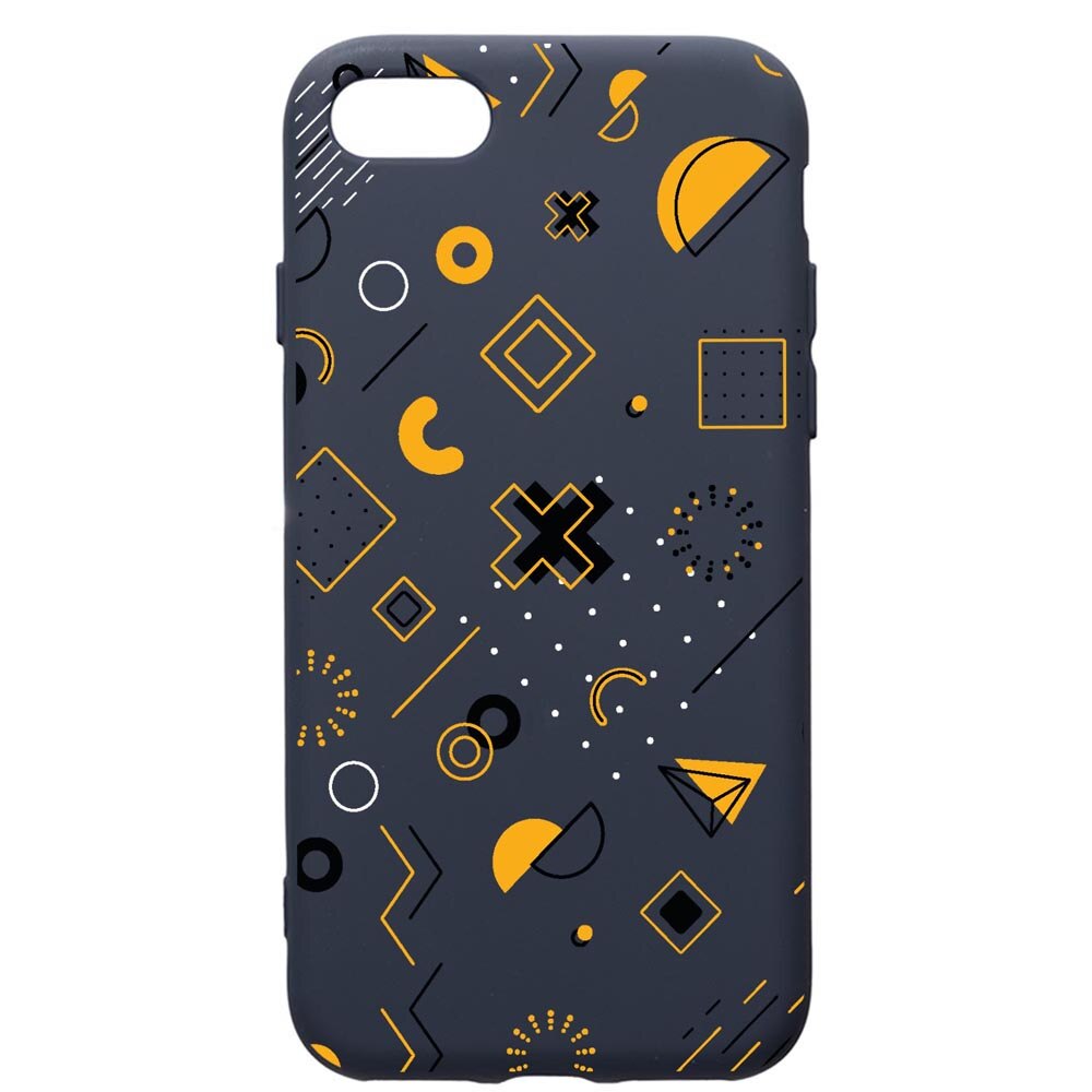 Husa Premium Silicon Compatibila Cu Apple IPhone SE 2 / iPhone 8 / iPhone 7, Symbols, cu interiorul din material textil, protectie camera, Alaskan Blue, PAB763