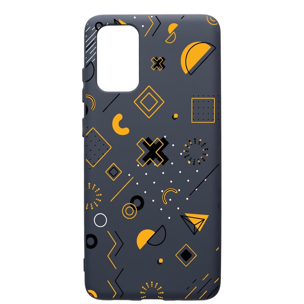 Husa Premium Silicon Compatibila Cu Samsung Galaxy S20 Plus, Symbols, cu interiorul din material textil, protectie camera, Alaskan Blue, PAB763