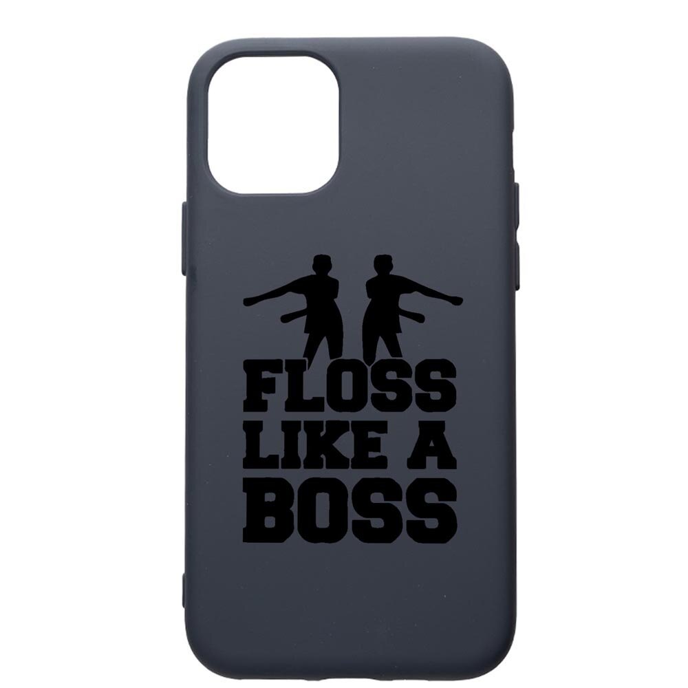 Husa Premium Silicon Compatibila Cu Apple IPhone 12 Pro, Floss Like A Boss, cu interiorul din material textil, protectie camera, Alaskan Blue, PAB765