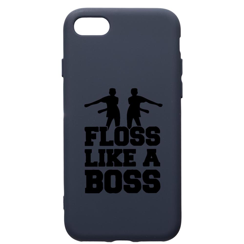 Husa Premium Silicon Compatibila Cu Apple IPhone SE 2 / iPhone 8 / iPhone 7, Floss Like A Boss, cu interiorul din material textil, protectie camera, Alaskan Blue, PAB765