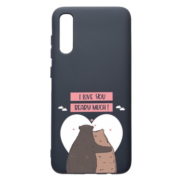 Husa Premium Silicon Compatibila Cu Samsung Galaxy A50, I Love U Beary Much!, cu interiorul din material textil, protectie camera, Alaskan Blue, PAB766 Husa Premium Silicon Compatibila Cu Samsung Galaxy A50, I Love U Beary Much!, cu interiorul din material textil, protectie camera, Alaskan Blue, PAB766