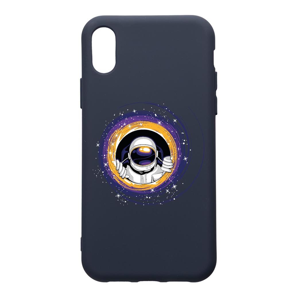 Husa Premium Silicon Compatibila Cu Huawei Y6 2019, Astronaut, cu interiorul din material textil, protectie camera, Alaskan Blue, PAB771