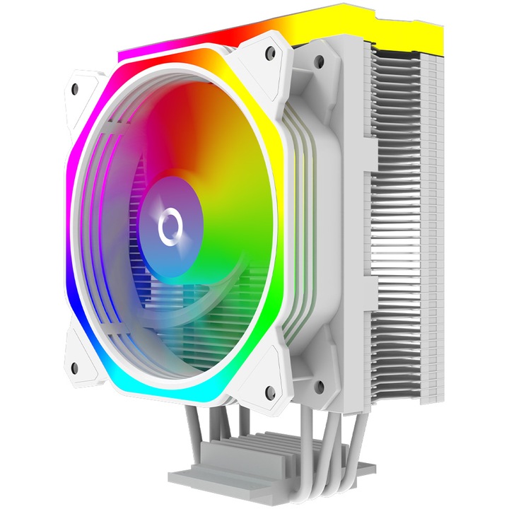 Cooler Procesor AQIRYS Uranus White, compatibil AMD/Intel