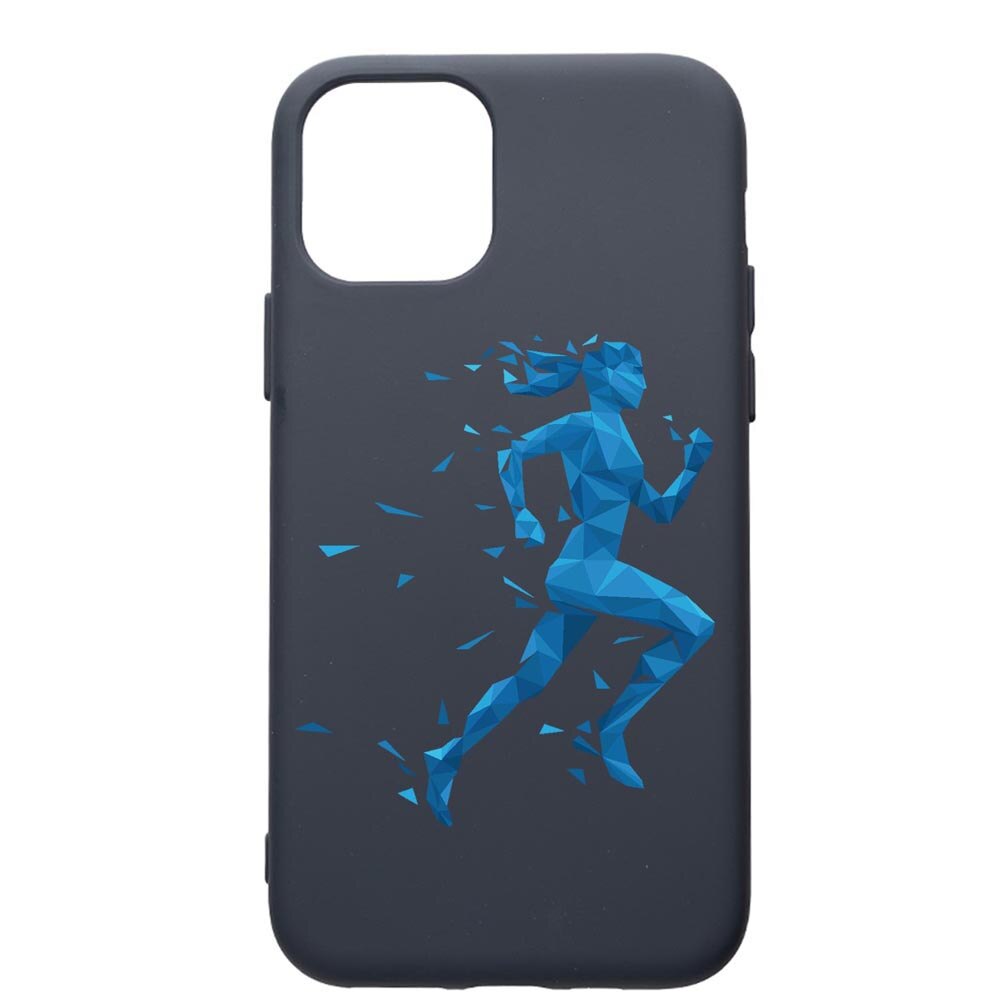 Husa Premium Silicon Compatibila Cu Apple IPhone 11 Pro Max, Running, cu interiorul din material textil, protectie camera, Alaskan Blue, PAB777