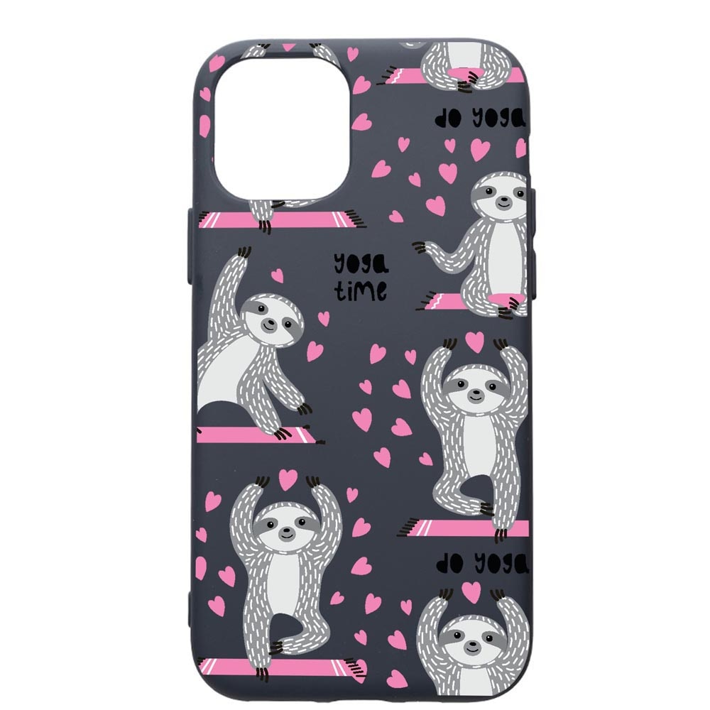 Husa Premium Silicon Compatibila Cu Apple IPhone 12 Mini, Yoga Time, cu interiorul din material textil, protectie camera, Alaskan Blue, PAB780
