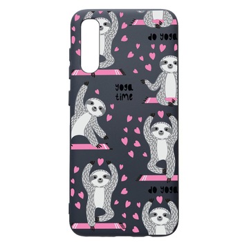 Husa Premium Silicon Compatibila Cu Samsung Galaxy A50, Yoga Time, cu interiorul din material textil, protectie camera, Alaskan Blue, PAB780 Husa Premium Silicon Compatibila Cu Samsung Galaxy A50, Yoga Time, cu interiorul din material textil, protectie camera, Alaskan Blue, PAB780