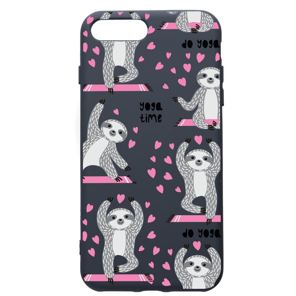 Husa Premium Silicon Compatibila Cu Apple iPhone 8 Plus / iPhone 7 Plus, Yoga Time, cu interiorul din material textil, protectie camera, Alaskan Blue, PAB780