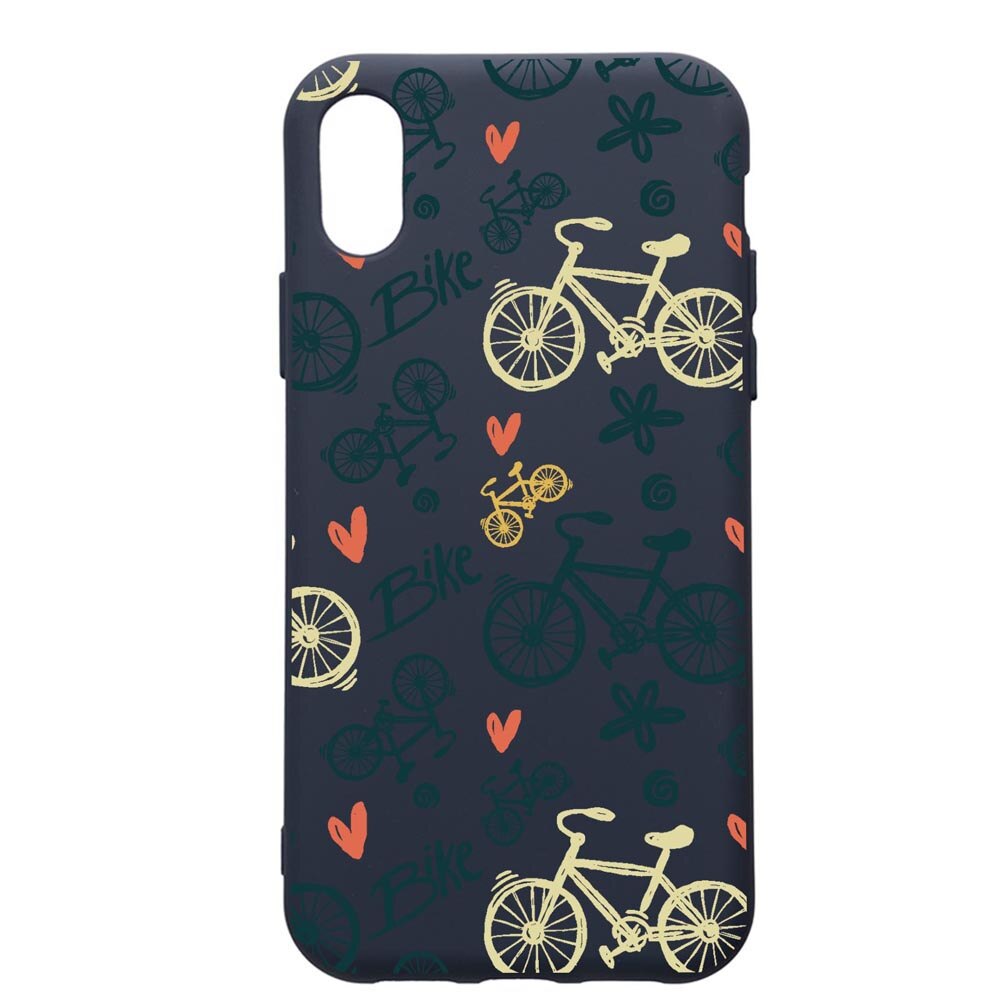 Husa Premium Silicon Compatibila Cu Samsung Galaxy A01, Bike Love, cu interiorul din material textil, protectie camera, Alaskan Blue, PAB781