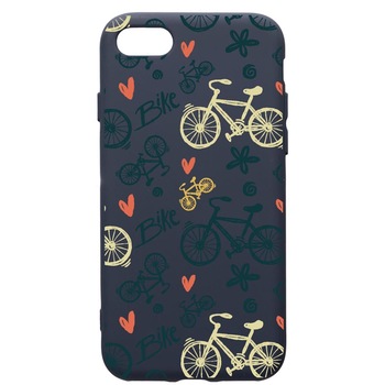 Husa Premium Silicon Compatibila Cu Apple IPhone SE 2 / iPhone 8 / iPhone 7, Bike Love, cu interiorul din material textil, protectie camera, Alaskan Blue, PAB781 Husa Premium Silicon Compatibila Cu Apple IPhone SE 2 / iPhone 8 / iPhone 7, Bike Love, cu interiorul din material textil, protectie camera, Alaskan Blue, PAB781