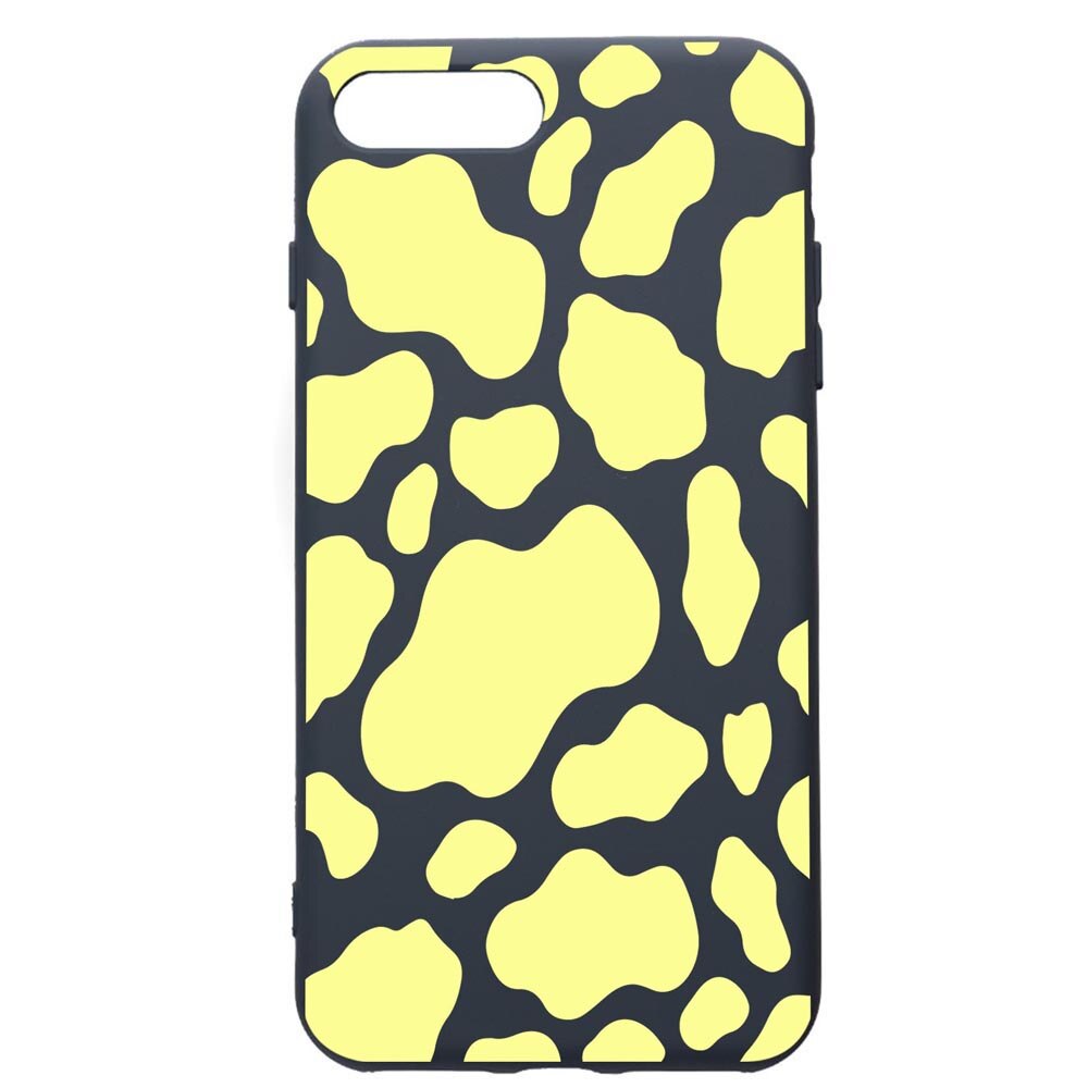 Husa Premium Silicon Compatibila Cu Apple iPhone 8 Plus / iPhone 7 Plus, Yellow Cow, cu interiorul din material textil, protectie camera, Alaskan Blue, PAB787