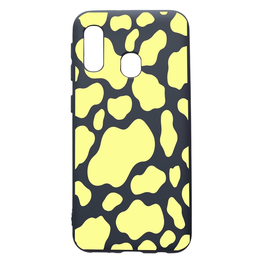 Husa Premium Silicon Compatibila Cu Samsung Galaxy A20E, Yellow Cow, cu interiorul din material textil, protectie camera, Alaskan Blue, PAB787