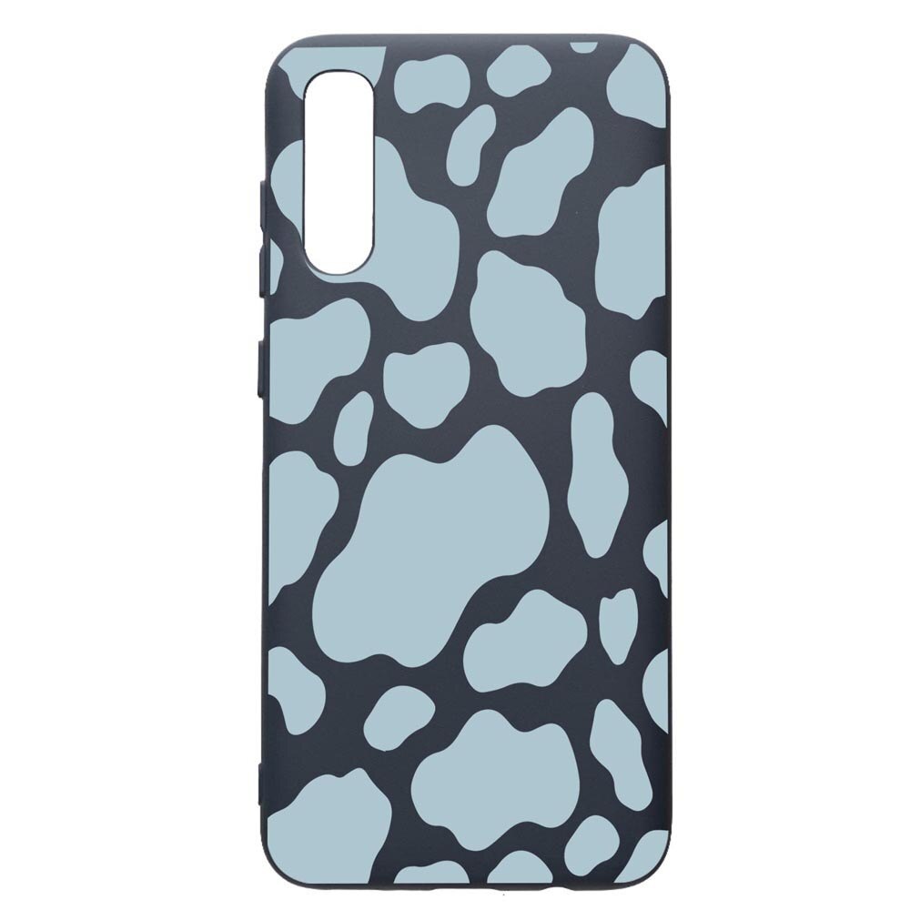 Husa Premium Silicon Compatibila Cu Samsung Galaxy A30S, Blue Cow, cu interiorul din material textil, protectie camera, Alaskan Blue, PAB788