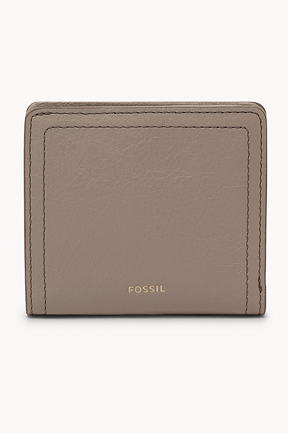 Fossil, Portofel mic pliabil de piele ecologica Logan, Maro taupe deschis