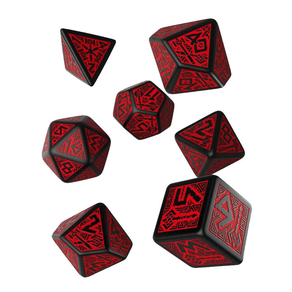 Set Zaruri Dwarven Negru si Rosu