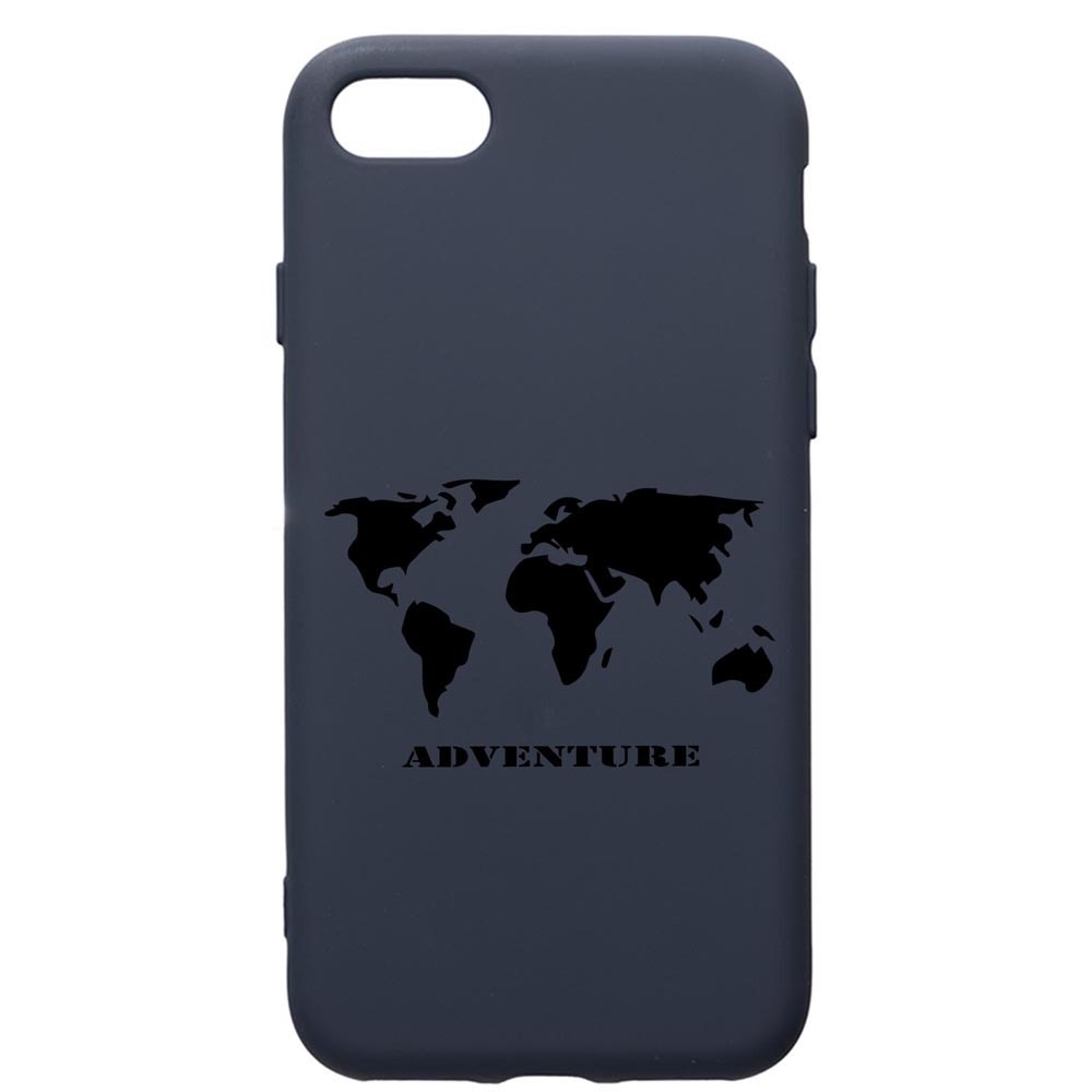 Husa Premium Silicon Compatibila Cu Apple IPhone SE 2 / iPhone 8 / iPhone 7, Adventure, cu interiorul din material textil, protectie camera, Alaskan Blue, PAB734
