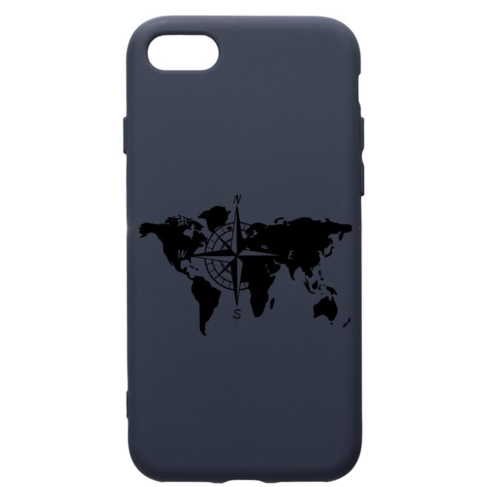 Husa Premium Silicon Compatibila Cu Apple IPhone SE 2 / iPhone 8 / iPhone 7, Traveler, cu interiorul din material textil, protectie camera, Alaskan Blue, PAB735