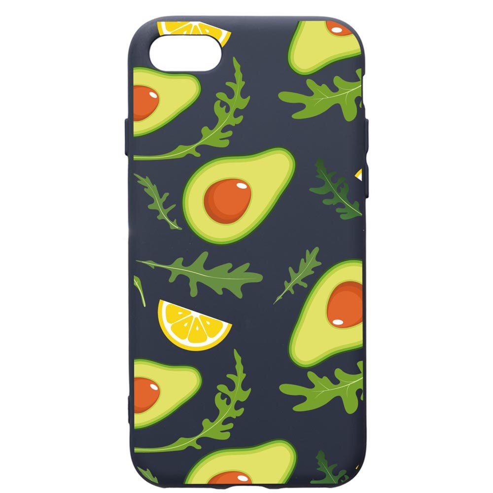 Husa Premium Silicon Compatibila Cu Apple IPhone SE 2 / iPhone 8 / iPhone 7, Avocado, cu interiorul din material textil, protectie camera, Alaskan Blue, PAB760