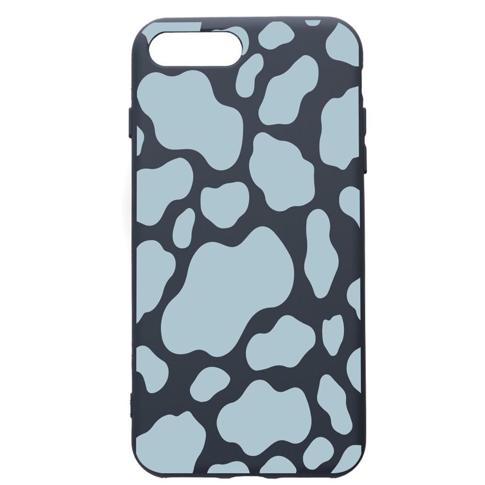 Husa Premium Silicon Compatibila Cu Apple iPhone 8 Plus / iPhone 7 Plus, Blue Cow, cu interiorul din material textil, protectie camera, Alaskan Blue, PAB788