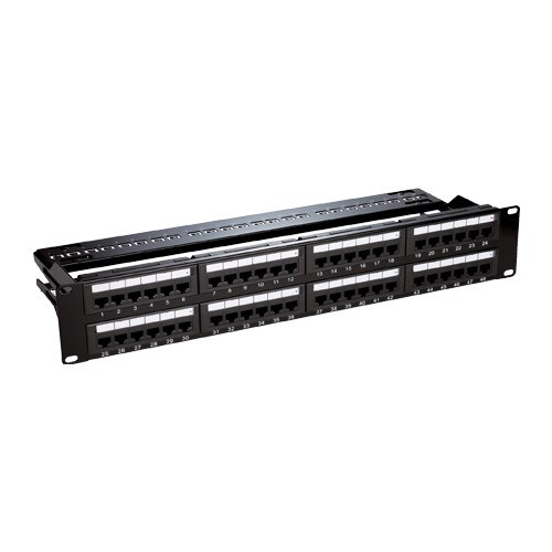 Patch Panel 2U, UTP cat6, 48 porturi RJ45