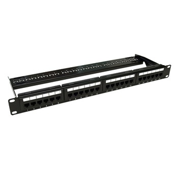 Patch Panel 1U, UTP cat6, 24 porturi RJ45 Patch Panel 1U, UTP cat6, 24 porturi RJ45