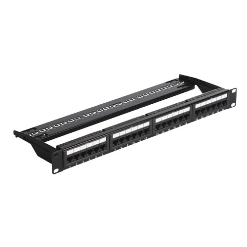 Patch Panel 1U, UTP cat5e, 24 porturi RJ45