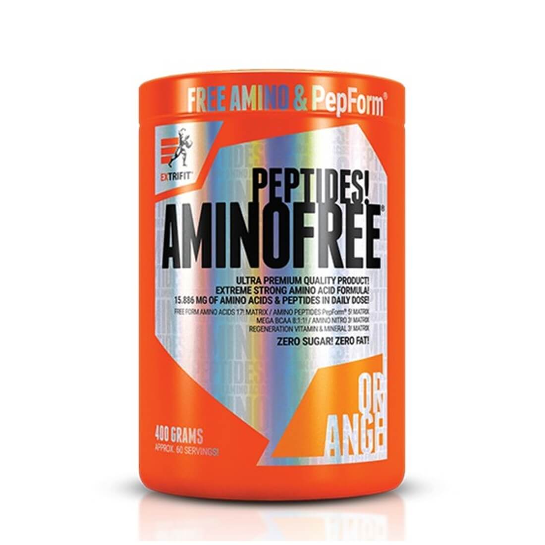 Supliment Aminofree Extrifit, Forma peptide, Aroma portocala, 400 g