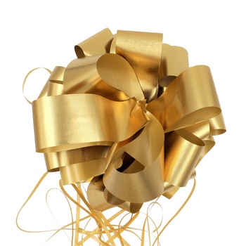 Funda pentru cadouri gigant, cu autoformare, 35 cm, auriu Funda pentru cadouri gigant, cu autoformare, 35 cm, auriu