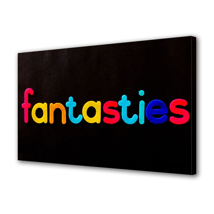 Tablou Canvas Premium, Art Star, Fantezii, Mesaje, Panza pe cadru de lemn, Decoratiuni Moderne pentru Casa, 20 x 30 cm