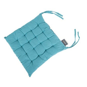 Perna pentru scaun Mendola Interior, 40x40x6 cm, bumbac 100%, 2 fete, 16 puncte, turcoaz Perna pentru scaun Mendola Interior, 40x40x6 cm, bumbac 100%, 2 fete, 16 puncte, turcoaz