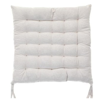 Perna pentru scaun Mendola Interior, 40x40x6 cm, bumbac 100%, 2 fete, 25 puncte, bej-gri Perna pentru scaun Mendola Interior, 40x40x6 cm, bumbac 100%, 2 fete, 25 puncte, bej-gri