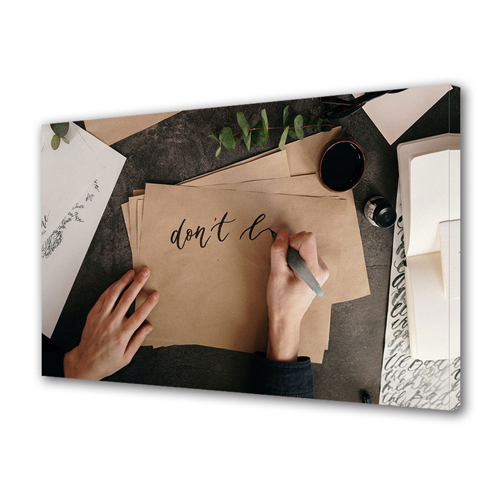 Tablou Canvas Premium, Art Star, Mesaje pe hartie, Mesaje, Panza pe cadru de lemn, Decoratiuni Moderne pentru Casa, 20 x 30 cm