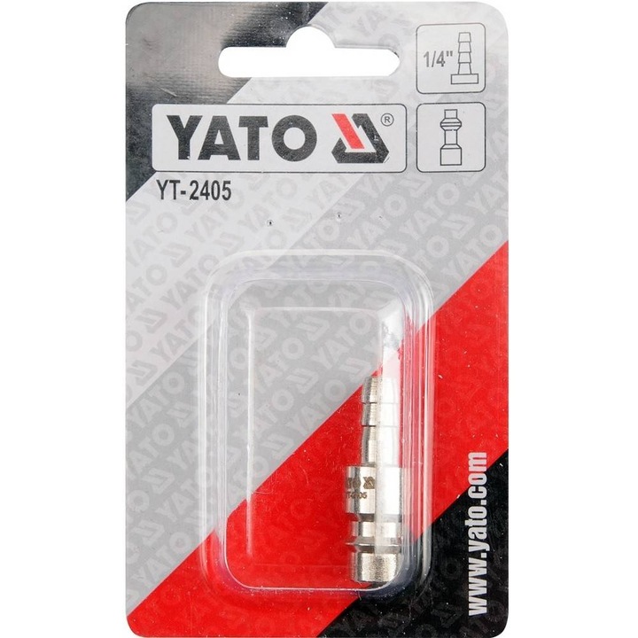 Mufa rapida, Yato YT-2405, prindere 1/4", pentru furtun de aer comprimat