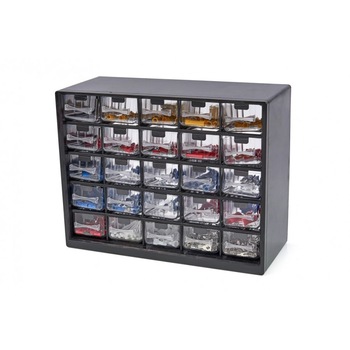 Cutie organizatoare, HBM, din plastic, cu 25 de sertare echipate cu 1012 piese Cutie organizatoare, HBM, din plastic, cu 25 de sertare echipate cu 1012 piese