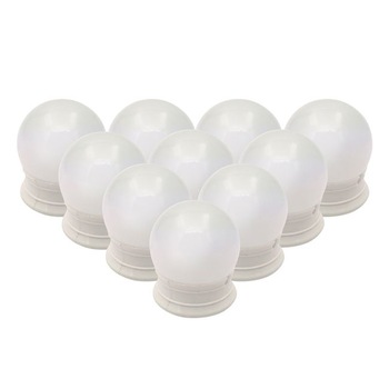 Set 10 becuri Led Zola® pentru oglinda make-up, cu 3 trepte de lumina, pentru interior Set 10 becuri Led Zola® pentru oglinda make-up, cu 3 trepte de lumina, pentru interior