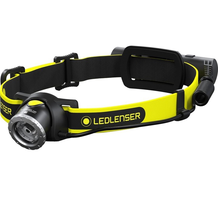 Челник LEDLENSER, Пластмаса, iH8R в кутия и 3.7 V, 3400 mAh, Черен/Жълт