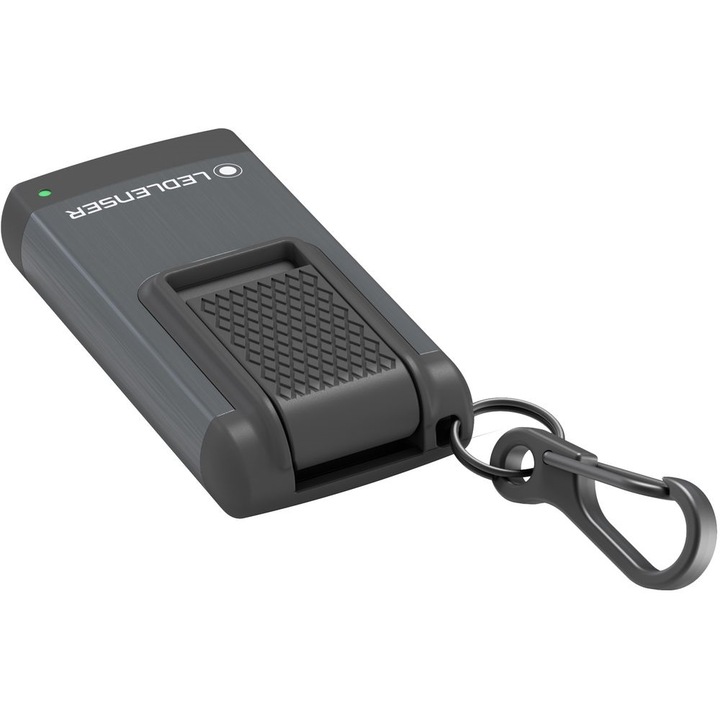 Акумулаторен фенер, LEDLENSER, Алуминий, K4R, за ключодържател, Li-ion, 120 lm, Сив