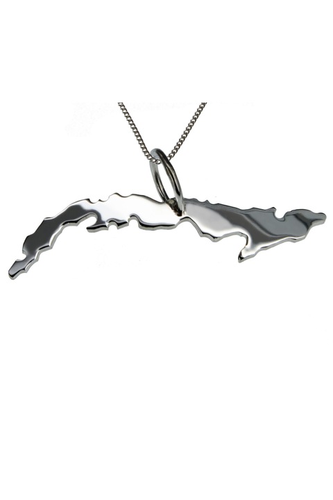 Lantisor cu pandantiv dama Schmuckador Cuba, Argint, Argintiu, 50 cm