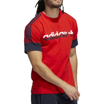 Tricou Adidas 3-Stripes H31274, Barbati, Rosu Tricou Adidas 3-Stripes H31274, Barbati, Rosu